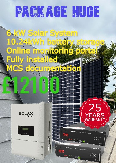 Roof mounted solar panels